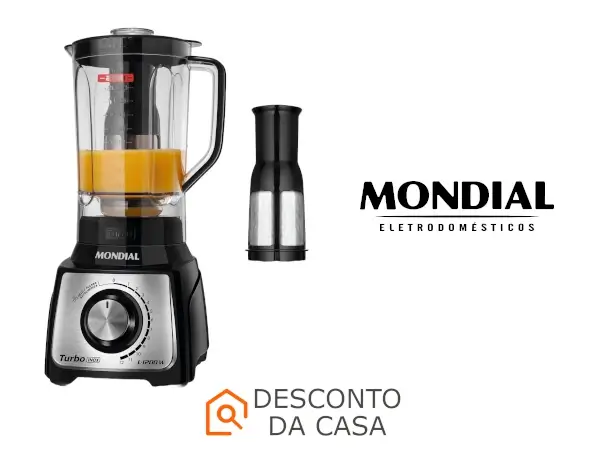 Liquidificador Mondial Turbo L-1200 BI - Desconto da Casa 2