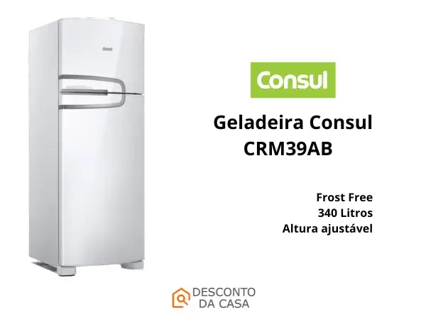 Geladeira Consul Frost Free CRM39AB - Desconto da Casa