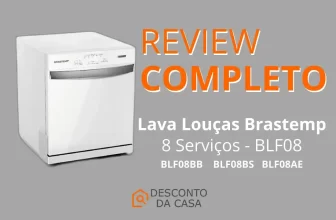 Capa Artigo Lava Louças Brastemp 8 Serviços BLF08 - Desconto da Casa