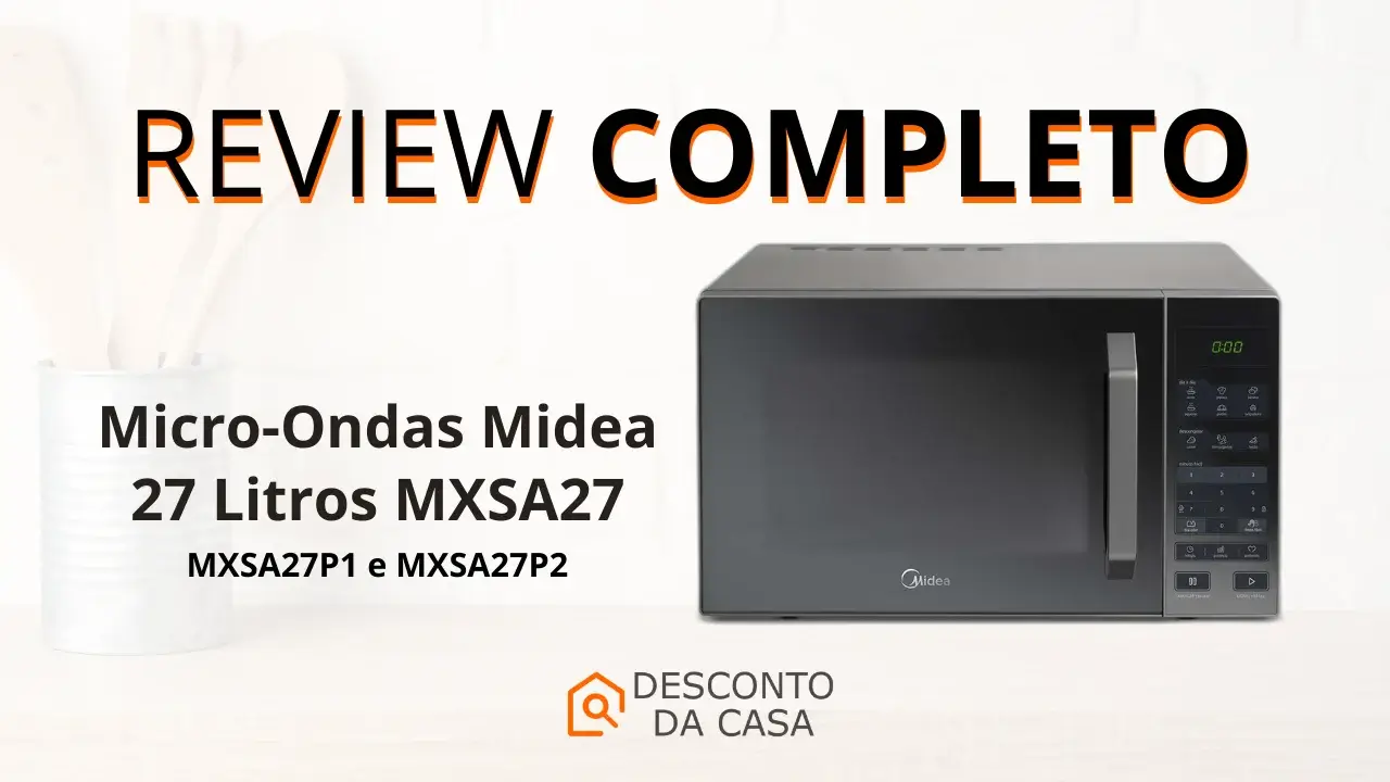 Capa Artigo Micro-Ondas Midea 27L MXSA27 - Desconto da Casa