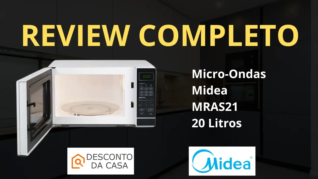 Capa Artigo Micro-ondas Midea MRAS21 - Desconto da Casa