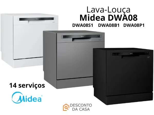 Promoção-Lava-louças-Midea-8-serviços-DWA08-Desconto-da-Casa