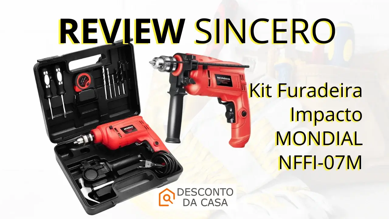 Capa Artigo Kit Furadeira de Impacto Mondial NFFI-07M - Desconto da Casa