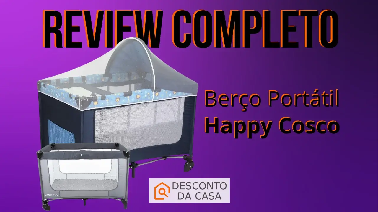 Capa Artigo Berço Portátil Happy Cosco - Desconto da Casa