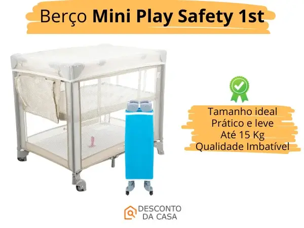 Promoção Berço Mini Play Safety 1st - Desconto da Casa