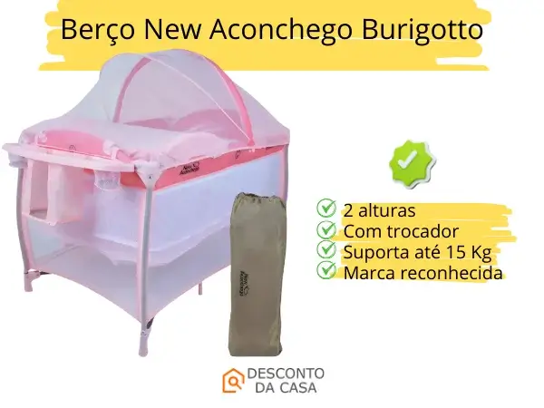 Promoção Berço New Aconchego Burigotto - Desconto da Casa