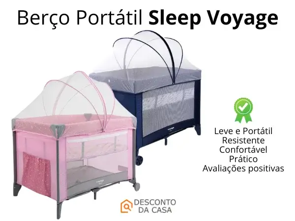 Promoção Berço Portátil Sleep Voyage - Desconto da Casa