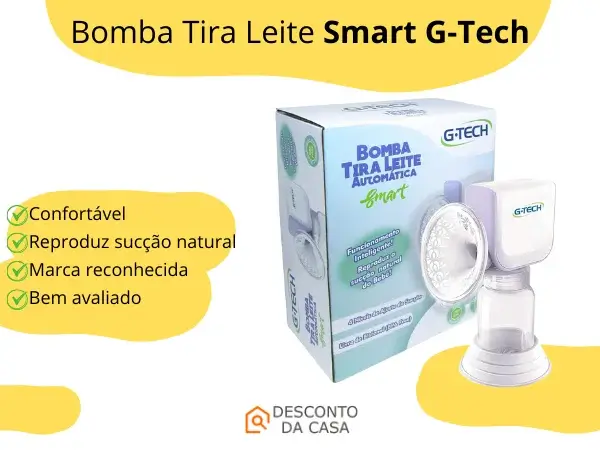 Promoção Bomba Tira Leite Smart G-Tech - Desconto da Casa