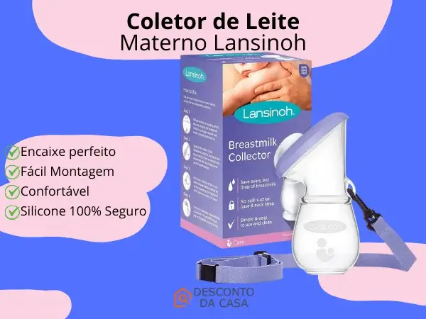 Promoção Coletor de Leite Materno Lansinoh - Desconto da Casa