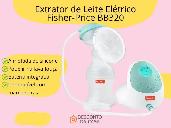 Promoção Extrator de Leite Elétrico Fisher Price BB320 - Desconto da Casa