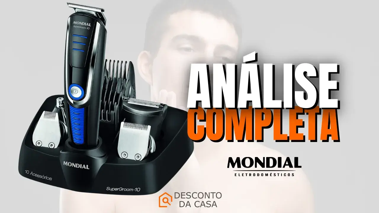 Capa Artigo Aparador de Pelos Mondial Super Groom 10 BG-03 - Desconto da Casa