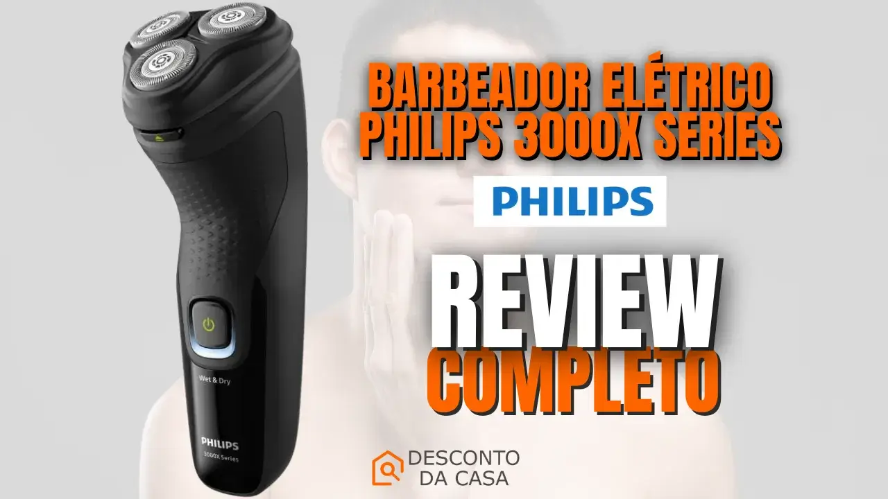 Capa Artigo Barbeador Elétrico Philips 3000x Series - Desconto da Casa