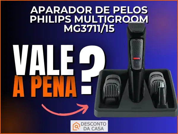 Melhor Preço Aparador De Pelos Philips Multigroom MG371115 - Desconto da Casa